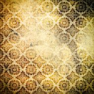 Dirty paper background with old-fashioned patterns N4