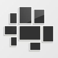 Standard size photography blanks template