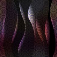 Waves pattern with geometric chinese ornament