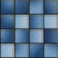 Patchwork of denim fabric N25