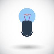 Bulb single icon