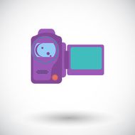 Video camera single icon