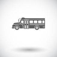 School bus flat icon N8