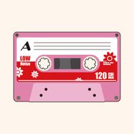 Audiotape theme elements vector eps N210