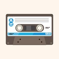 Audiotape theme elements vector eps N211