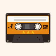 Audiotape theme elements vector eps N218