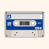 Audiotape theme elements vector eps N221