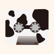 Audiotape theme elements vector eps N230