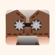 Audiotape theme elements vector eps N231
