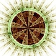 Computer generated illustration rendered fractal solar