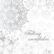 vector winter grey snowflakes christmas pattern for card