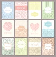 Wedding invitations set