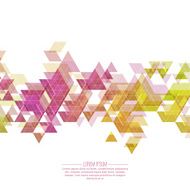 Creative abstract triangle pattern N15