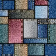 Patchwork of denim fabric N26