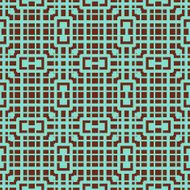 Art Deco seamless vintage wallpaper pattern with copper color N6