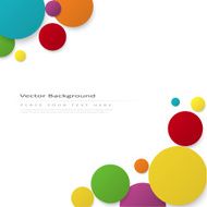 Abstract vector background with color circles N3