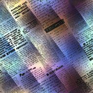 Abstract newspaper on blurred background