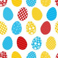seamless pattern with easter eggs N26