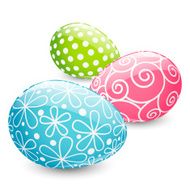 Set of color Easter eggs