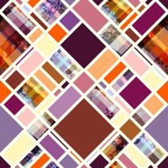 Diagonal geometric pattern with grunge elements