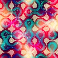 Grunge retro geometric pattern