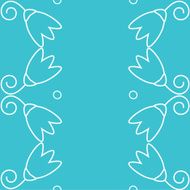 Vector Illustration - Seamless floral wallpaper