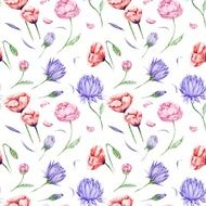 Watercolor floral pattern N56