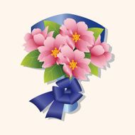 flower bouquet theme elements vector eps N72