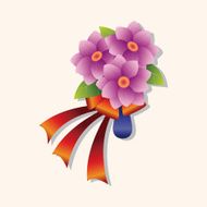 flower bouquet theme elements vector eps N73