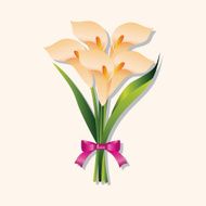 flower bouquet theme elements vector eps N74