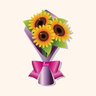 flower bouquet theme elements vector eps N75