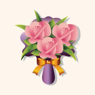 flower bouquet theme elements vector eps N77
