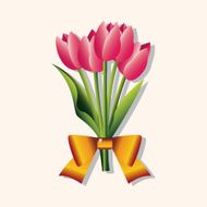flower bouquet theme elements vector eps N79