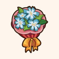 flower bouquet theme elements vector eps N81