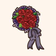 flower bouquet theme elements vector eps N84