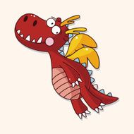 dragon theme elements vector eps N72