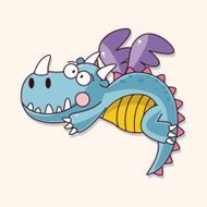 dragon theme elements vector eps N73