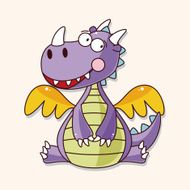 dragon theme elements vector eps N74