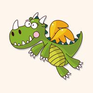 dragon theme elements vector eps N77