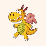 dragon theme elements vector eps N78