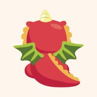 dragon theme elements vector eps N82