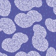 Cartoon Seamless cloud pattern N2