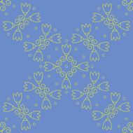 Vector Illustration - Seamless floral lilac wallpaper