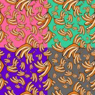 bananas seamless pattern background