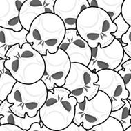 Skull seamless pattern N7