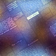 Newspaper pattern on blurred background