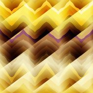 Yellow chevrons with diagonal strikes