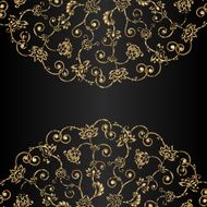 Vector aged ornament with scratch and attrition