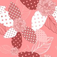 beautiful vector seamless pink pattern with roses