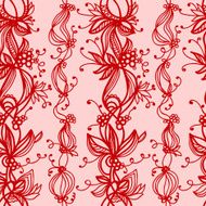abstract vector seamless floral pattern with flowers N2